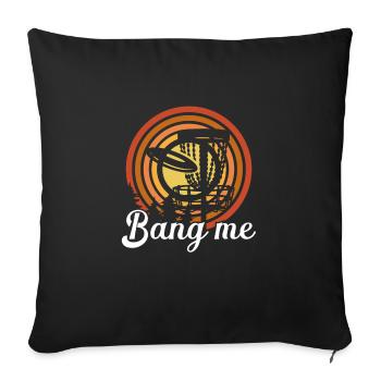 Panier Bang Me Catch - Housse de coussin décorative 45 x 45 cm - noir - Devant