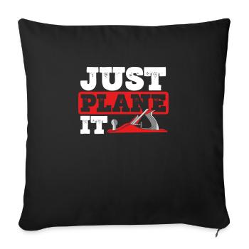Just plan it - Sofa pillowcase 17,3'' x 17,3'' (45 x 45 cm) - black - Front