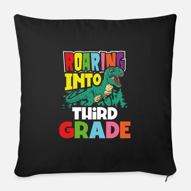 Dröhnen In Die 3. Klasse - Housse de coussin décorative 45 x 45 cm - noir