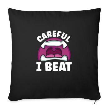 Morsures de vampires - Housse de coussin décorative 45 x 45 cm - noir - Devant