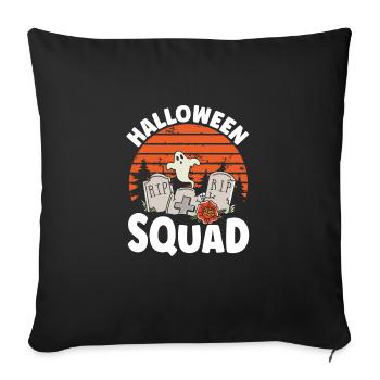 Halloween Ghost Team - Sofa pillowcase 17,3'' x 17,3'' (45 x 45 cm) - black - Front