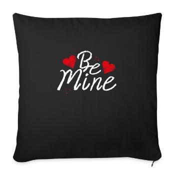 Sois mon cœur - Housse de coussin décorative 45 x 45 cm - noir - Devant