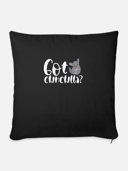 Habe Chinchilla - Sofakissenbezug 45 x 45 cm - Schwarz