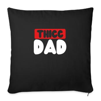 Ce papa - Housse de coussin décorative 45 x 45 cm - noir - Devant