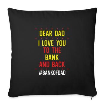 Your son is gift enough - Sofa pillowcase 17,3'' x 17,3'' (45 x 45 cm) - black - Front