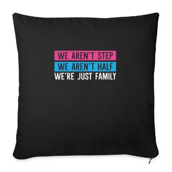 Nous sommes une famille - Housse de coussin décorative 45 x 45 cm - noir - Devant