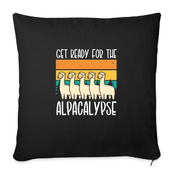 Get ready for the - Sofa pillowcase 17,3'' x 17,3'' (45 x 45 cm) - black - Front