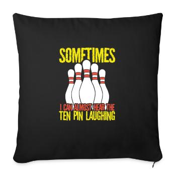 J’entends les épingles rire - Housse de coussin décorative 45 x 45 cm - noir - Devant
