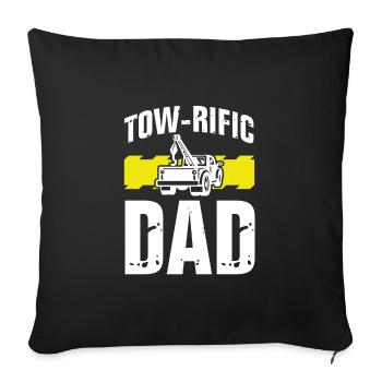 Tow Rific Vater - Sofakissenbezug 45 x 45 cm - Schwarz - Vorne