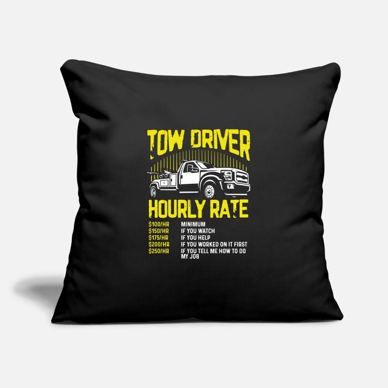Tow driver hourly rate Sofa pillowcase 17,3'' x 17,3'' (45 x 45 cm)