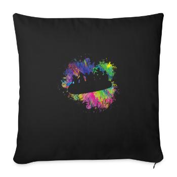 Summer Boating Colorful - Sofa pillowcase 17,3'' x 17,3'' (45 x 45 cm) - black - Front
