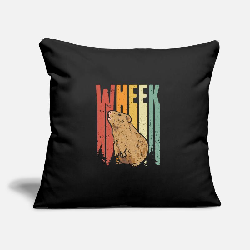 Cochon d’Inde coloré Housse de coussin décorative 45 x 45 cm