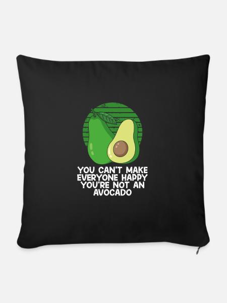 Du bist keine Avocado - Sofakissenbezug 45 x 45 cm - Schwarz