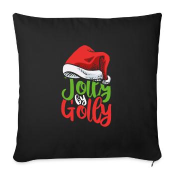 Verdammt gut drauf an Weihnachten - Sofakissenbezug 45 x 45 cm - Schwarz - Vorne