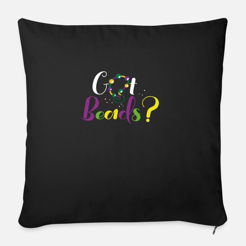 Get color beads - Sofa pillowcase 17,3'' x 17,3'' (45 x 45 cm) - black
