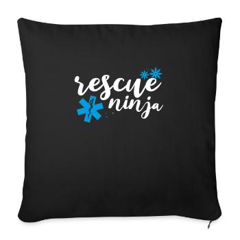 Save Ninja Japan - Sofa pillowcase 17,3'' x 17,3'' (45 x 45 cm) - black - Front