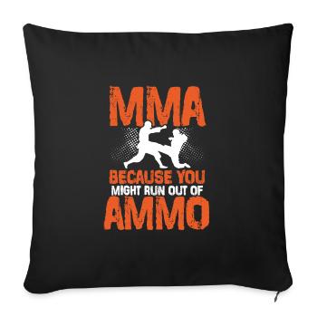 Mma, Weil Keine Munition Mehr Da Ist - Sofakissenbezug 45 x 45 cm - Schwarz - Vorne