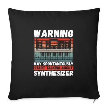 Commencez à utiliser des synthétiseurs - Housse de coussin décorative 45 x 45 cm - noir - Devant