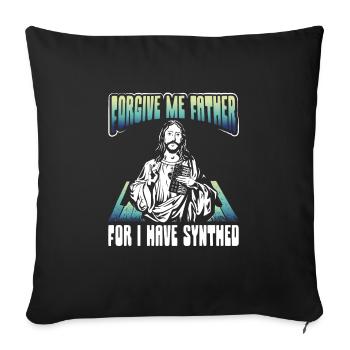Forgive Me, I Have - Sofa pillowcase 17,3'' x 17,3'' (45 x 45 cm) - black - Front