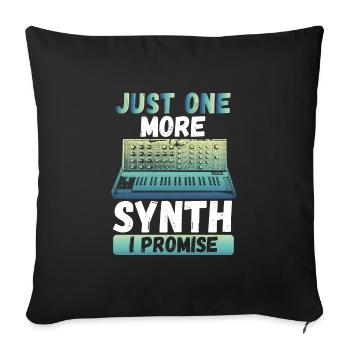 Nur Noch Ein Synthesizer - Sofakissenbezug 45 x 45 cm - Schwarz - Vorne