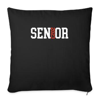 Seniors 2023 - Sofa pillowcase 17,3'' x 17,3'' (45 x 45 cm) - black - Front
