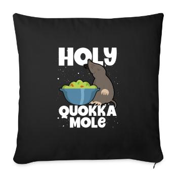 Sacred Quokka Mole - Sofa pillowcase 17,3'' x 17,3'' (45 x 45 cm) - black - Front