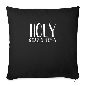 Jour de la Sainte Taupe - Housse de coussin décorative 45 x 45 cm - noir - Devant