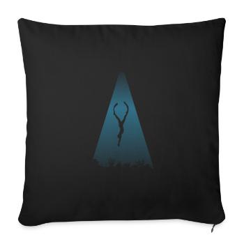 Taucher Tauchen Tief - Sofakissenbezug 45 x 45 cm - Schwarz - Vorne