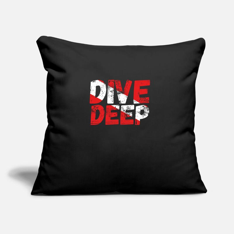 Dive deep A diver Sofa pillowcase 17,3'' x 17,3'' (45 x 45 cm)
