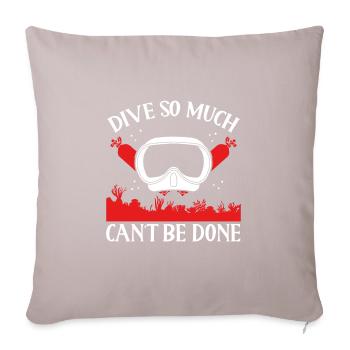 Plonger Tant de choses ne peuvent pas être faites - Housse de coussin décorative 45 x 45 cm - taupe clair - Devant