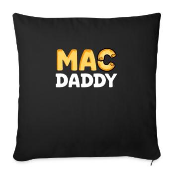 Mac Papa - Sofa pillowcase 17,3'' x 17,3'' (45 x 45 cm) - black - Front