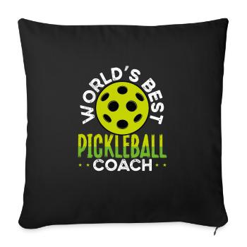 The best pickleball trainer in the world - Sofa pillowcase 17,3'' x 17,3'' (45 x 45 cm) - black - Front