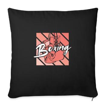 Boxen Für Frauen - Sofakissenbezug 45 x 45 cm - Schwarz - Vorne