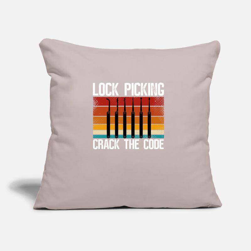 Lockpicking Knackt Den Code Sofakissenbezug 45 x 45 cm