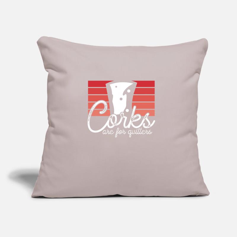 Corks are for dropouts Sofa pillowcase 17,3'' x 17,3'' (45 x 45 cm)
