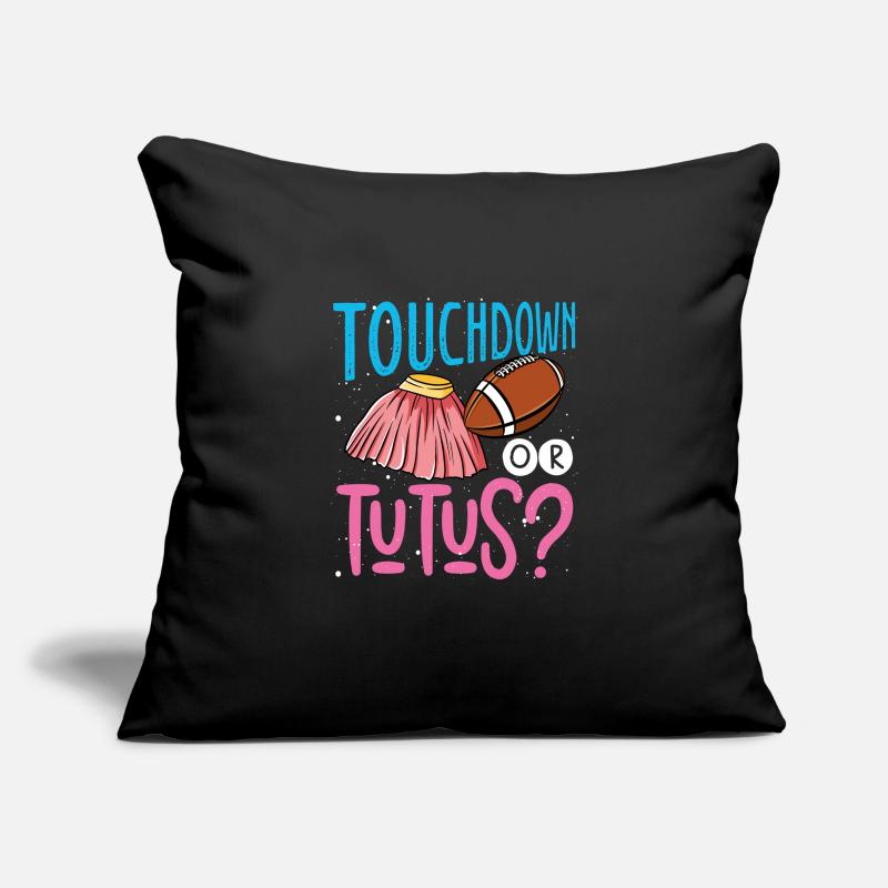 Touchdown ou Tutus Housse de coussin décorative 45 x 45 cm