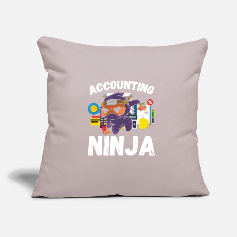 Ninja de la comptabilité Housse de coussin décorative 45 x 45 cm