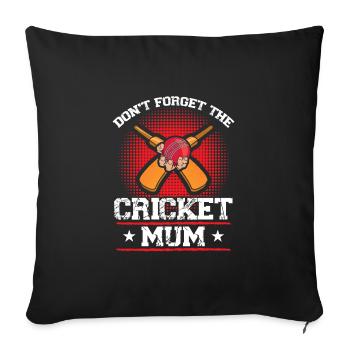 N’oubliez pas la Cricket Mama - Housse de coussin décorative 45 x 45 cm - noir - Devant