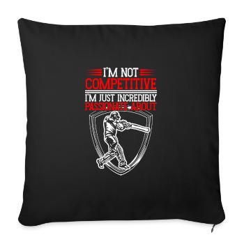 J’ai juste une passion pour - Housse de coussin décorative 45 x 45 cm - noir - Devant