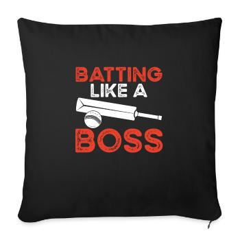 Battre comme un - Housse de coussin décorative 45 x 45 cm - noir - Devant