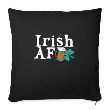 Afk irlandais - Housse de coussin décorative 45 x 45 cm - noir - Devant