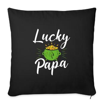 Happy Daddy - Sofa pillowcase 17,3'' x 17,3'' (45 x 45 cm) - black - Front