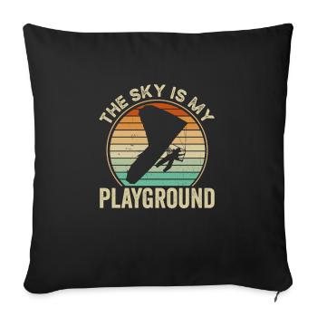 Le paradis est mon terrain de jeu - Housse de coussin décorative 45 x 45 cm - noir - Devant
