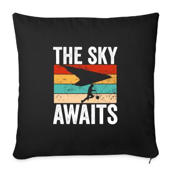 Heaven is waiting for you - Sofa pillowcase 17,3'' x 17,3'' (45 x 45 cm) - black - Front