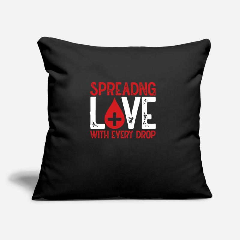Spreading love with every drop Sofa pillowcase 17,3'' x 17,3'' (45 x 45 cm)