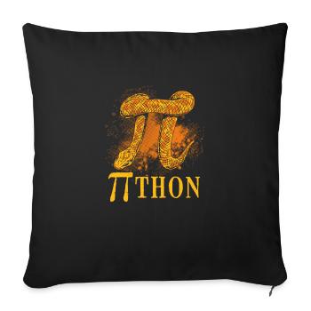 Pi Le Serpent Python - Housse de coussin décorative 45 x 45 cm - noir - Devant