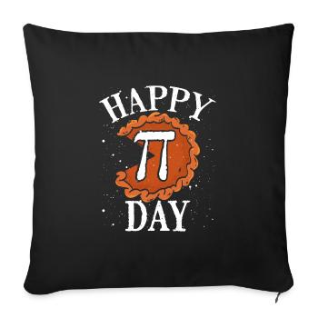 Joyeux Pi-tag - Housse de coussin décorative 45 x 45 cm - noir - Devant