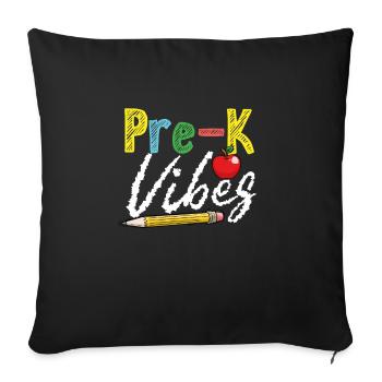 Ambiance préscolaire - Housse de coussin décorative 45 x 45 cm - noir - Devant