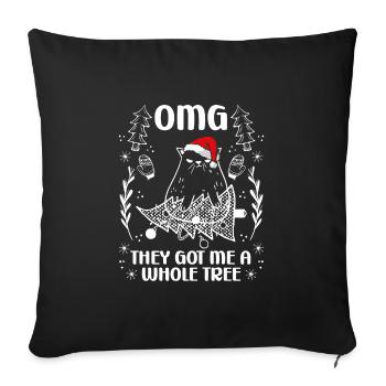 Ils m’ont donné un arbre entier - Housse de coussin décorative 45 x 45 cm - noir - Devant