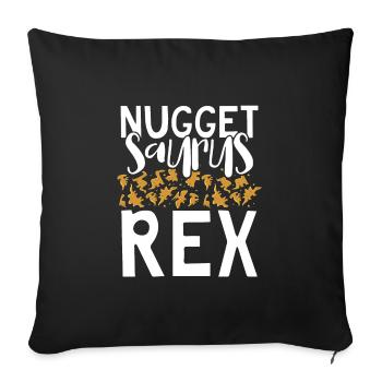 Pépite Saurus Rex - Housse de coussin décorative 45 x 45 cm - noir - Devant